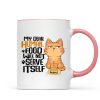 My Dear Human Food Will Not Serve Itself Funny Cats Personalize Mug