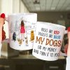 My Dogs Eat My Money And It To Poo, Dad Mom Pet Lover Personalized Coffee Mug White Mug, Gift For Dad Mom
