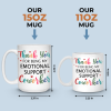 My Emotional Support Coworker - Coworker Personalized Custom Mug - Gift For Coworkers, Work Friends, Colleagues