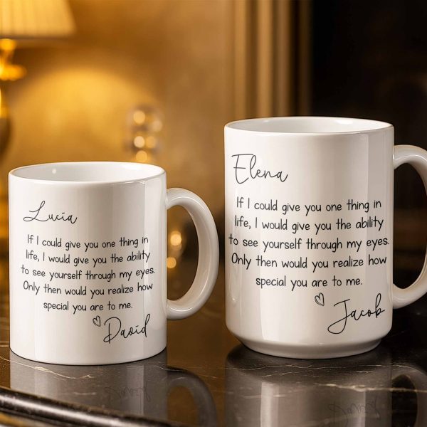 My Eyes Show How Special You Are - Personalized Custom Coffee Mug - CPL1296_MG