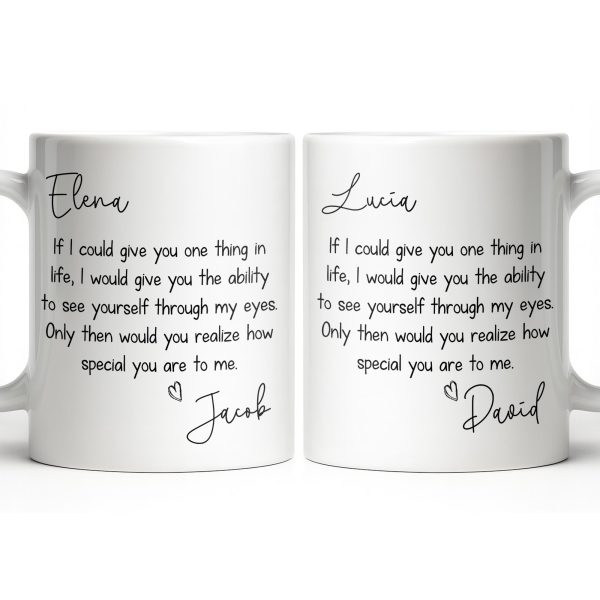 My Eyes Show How Special You Are - Personalized Custom Coffee Mug - CPL1296_MG