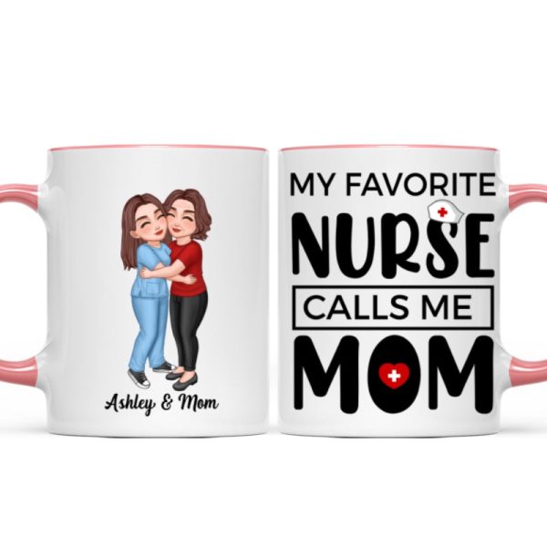 My Favorite Daughter Son Call Me Mom By Custom Occupation Firefighter, Nurse, Police Officer, Teacher Personalized Mug