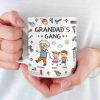 My Favorite Gang Calls Me Grandpa - Family Personalized Custom 3D Inflated Effect Printed Mug - Father's Day, Gift For Dad, Grandpa