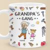 My Favorite Gang Calls Me Grandpa - Family Personalized Custom 3D Inflated Effect Printed Mug - Father's Day, Gift For Dad, Grandpa