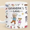 My Favorite Gang Calls Me Grandpa - Family Personalized Custom 3D Inflated Effect Printed Mug - Father's Day, Gift For Dad, Grandpa