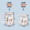 My Favorite Gang Calls Me Grandpa - Family Personalized Custom 3D Inflated Effect Printed Mug - Father's Day, Gift For Dad, Grandpa