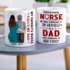 My Favorite Nurse Call Me Dad, Personalized Nurse White Mug 04ACQN110523TM