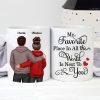 My Favorite Place In All The World Is Next To You, Couple Standing Together Personalized Mug, Gift for him, Gift for her