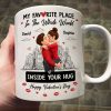 My Favorite Place in the Whole World is Inside Your Hug - Personalized Mug - Sentimental Couple Gift for Him