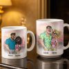 My Favorite Place Is Next to You, Hearts and Cityscape - Personalized Custom Coffee Mug - CPL1340_MG