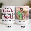 My Favorite Place Is Next to You, Hearts and Cityscape - Personalized Custom Coffee Mug - CPL1340_MG