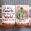 My Favorite Place Is Next to You, Hearts and Cityscape - Personalized Custom Coffee Mug - CPL1340_MG