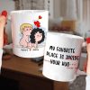 My Favorite Place Is Your Hug Personalized Funny Couple Coffee Mug Gift For Couple