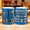 My Favorite Police Officer Calls Me Mom Mug - Personalized Custom Coffee Mug - MOM133_MG