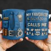 My Favorite Police Officer Calls Me Mom Mug - Personalized Custom Coffee Mug - MOM133_MG