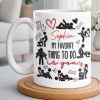 My Favorite Thing To Do Is You Hearts - Personalized Custom Coffee Mug - CPL1376_MG
