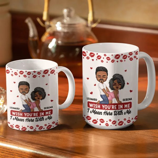 My Favorite Thing To Do Is You Romantic Couple - Personalized White Edge-to-Edge Mug