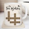 My Fur Babies Pets Crossword - Personalized Mug - Sentimental Gift for Pet Lovers, Dog Mom, Cat Mom
