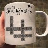 My Fur Babies Pets Crossword - Personalized Mug - Sentimental Gift for Pet Lovers, Dog Mom, Cat Mom