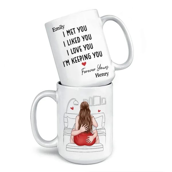My Heart Found Its Match In You - Couple Personalized Custom Mug - Gift For Husband Wife, Anniversary