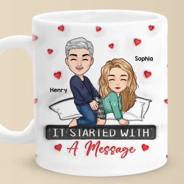 My Love For You Reaches Beyond Measure - Couple Personalized Custom 3D Inflated Effect Printed Mug - Gift For Husband Wife, Anniversary