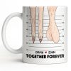 My Love For You Will Never SAG, Mugshot Chart Design - Personalized Custom Coffee Mug - CPL1284_MG