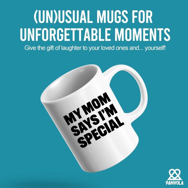 My Mom Says I'm Special Funny Coffee Mug, Sarcastic Gift for Mom from Daughter Son Kids Birthday Mother's Day Gift