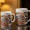 My Moto Enthusiast With Motorcycle And Gear - Personalized Custom Coffee Mug - HOB097_MG