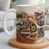My Moto Enthusiast With Motorcycle And Gear - Personalized Custom Coffee Mug - HOB097_MG