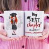 My Next Chapter Starts At University - Personalized White Mug - Chibi Graduation Front View