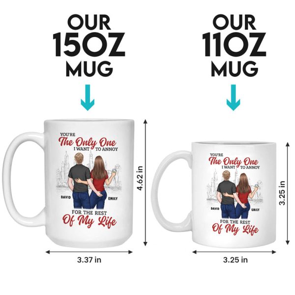 My Number One, Always - Couple Personalized Custom Mug - Gift For Husband Wife, Anniversary