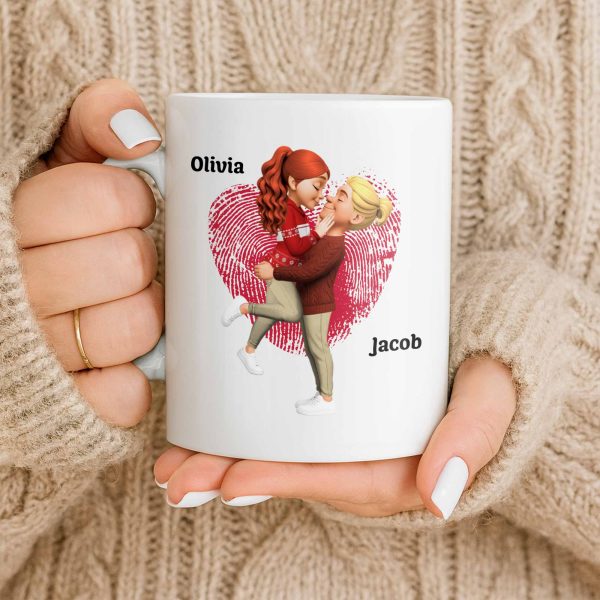 My Person My Love My Forever, Heart And Couple Design - Personalized Custom Coffee Mug - CPL1310_MG