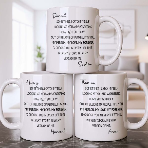 My Person, My Love, My Forever Romantic Quote - Personalized Custom Coffee Mug - CPL1200_MG