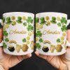 My Shamrock Leprechaun Hat And Rainbow Mug - Personalized Custom Coffee Mug - FAM802_MG