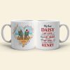 My Soulmate Always & Forever, Personalized White Mug, Beach Couple, Gift For Couple