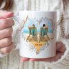 My Soulmate Always & Forever, Personalized White Mug, Beach Couple, Gift For Couple
