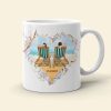 My Soulmate Always & Forever, Personalized White Mug, Beach Couple, Gift For Couple