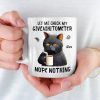 My Spirit Animal Is A Grumpy Cat - Friend Personalized Custom Mug - Christmas Gift, Birthday Gift For Best Friends, Family Members, Coworkers, Yourself