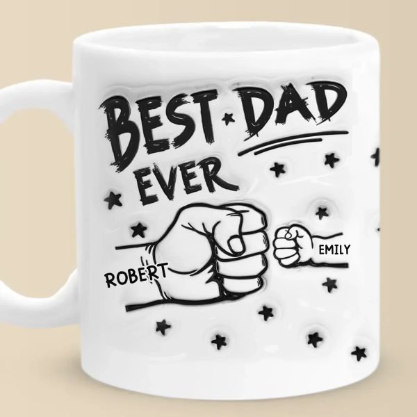 My Team, My Pride, My Kids - Family Personalized Custom 3D Inflated Effect Printed Mug - Father's Day, Gift For Dad, Grandpa