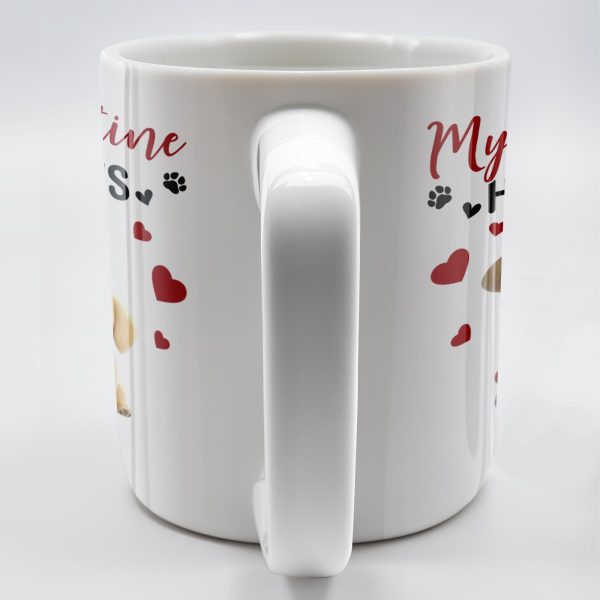 My Valentine Has Paws - Personalized Custom Coffee Mug - PET105_MG