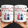 My Valentine Has Wings Angel Wings Design - Personalized Custom Coffee Mug - CPL1367_MG