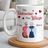 My Valentine Has Wings Angel Wings Design - Personalized Custom Coffee Mug - CPL1367_MG