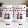 My Valentine Has Wings Angel Wings Design - Personalized Custom Coffee Mug - CPL1367_MG