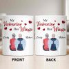 My Valentine Has Wings Angel Wings Design - Personalized Custom Coffee Mug - CPL1367_MG