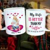 My Wife Is Hotter Than My Coffee, Personalized White Mug, Gift For Couple