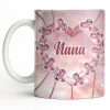 Nana, Heart Stained Glass - Personalized Custom Coffee Mug - GRM112_MG