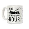 Nap Time Is My Happy Hour Cat Coffee Mug