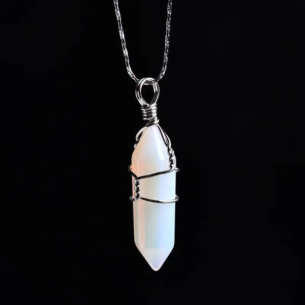 Natural Amethyst Crystal Point Pendant: Diy Jewelry Gift