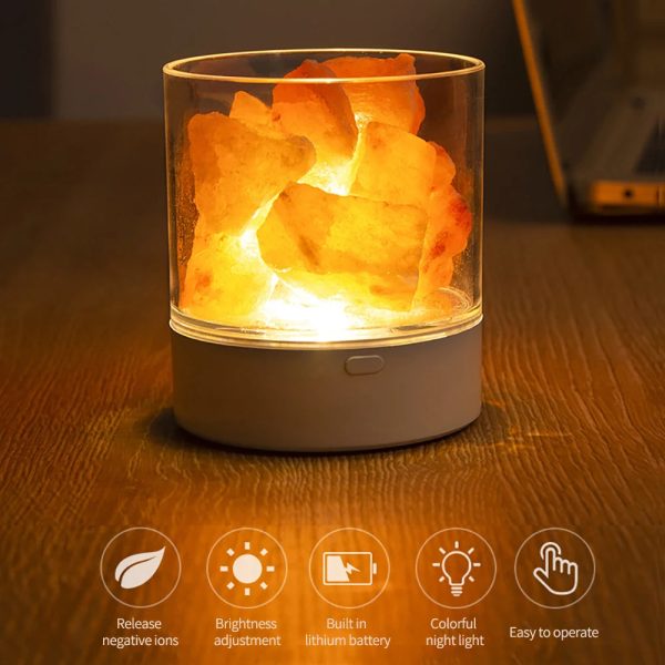 Natural Himalayan Salt Lamp Led