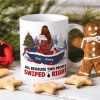 Naughty Couple, All Because Two People Swiped Right, Personalized Mug, Christmas Gifts